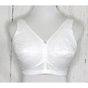 Jodee Balnced Fit Surgical Mastectomy Bra Style 155 Wire Free White Size 34DD